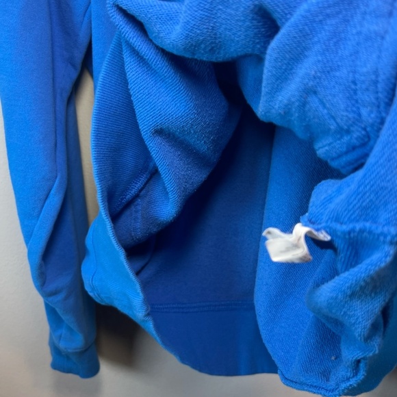 Champion Men's Quarter Zip Hoodie Sweatshirt Blue Pockets Embroidered Logo Large - Picture 14 of 14